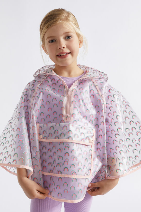 Rainbow Rain Poncho  Multi  hi-res