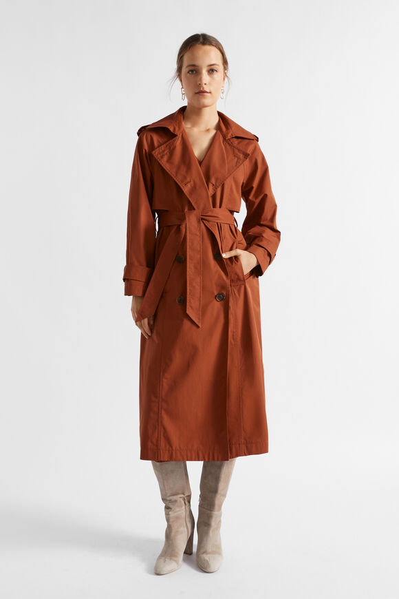 Trench Coat  Burnt Brick  hi-res