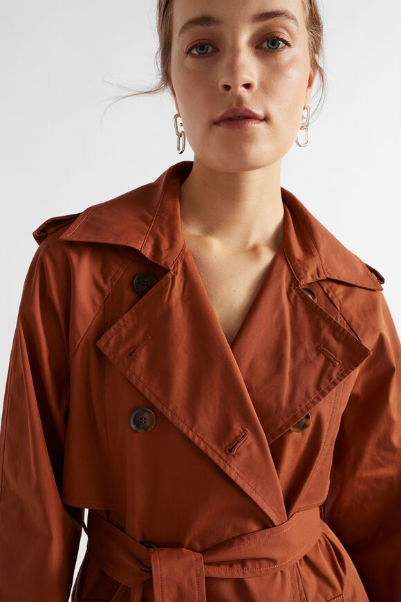 Trench Coat  Burnt Brick  hi-res