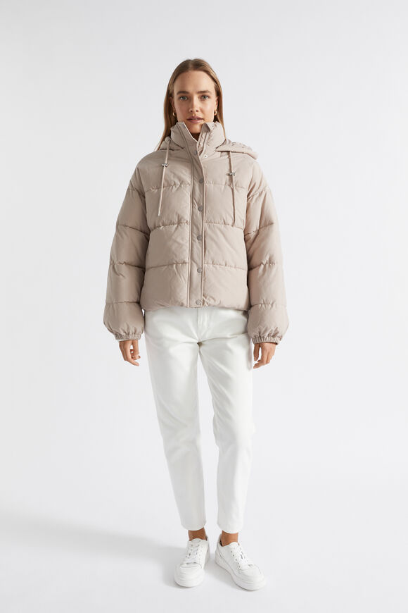 Hooded Puffer Jacket  Light Storm  hi-res