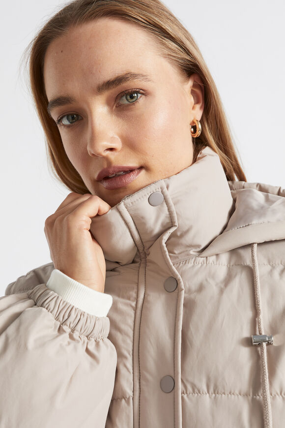 Hooded Puffer Jacket  Light Storm  hi-res