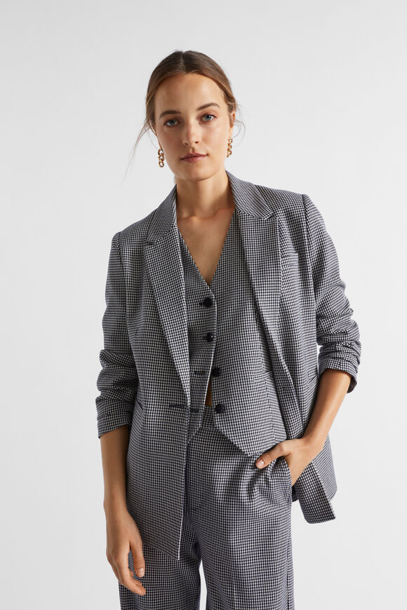 Houndstooth Blazer  Midnight Sky Houndstooth  hi-res