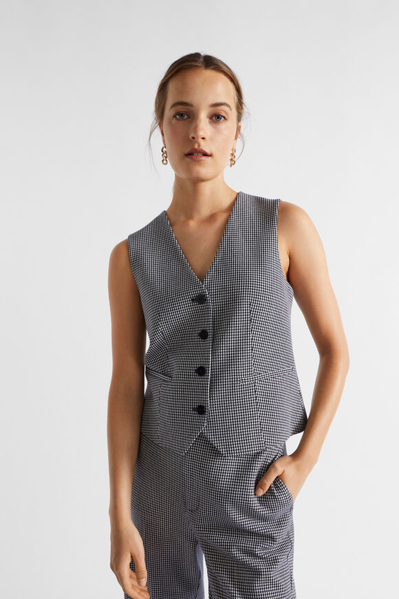 Houndstooth Vest  Midnight Sky Houndstooth  hi-res