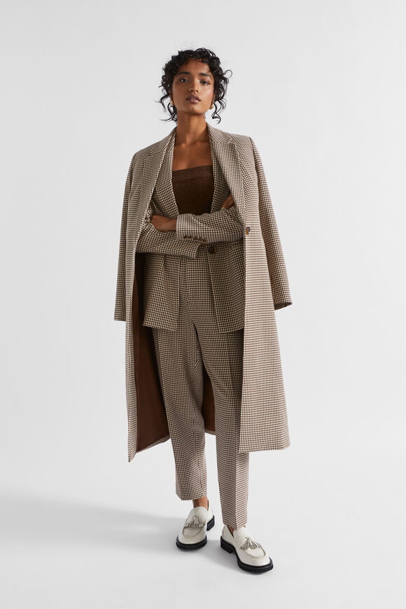 Houndstooth Blazer  Hot Chocolate Houndstooth  hi-res
