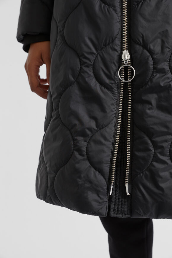 A Line Puffer Jacket  Black  hi-res