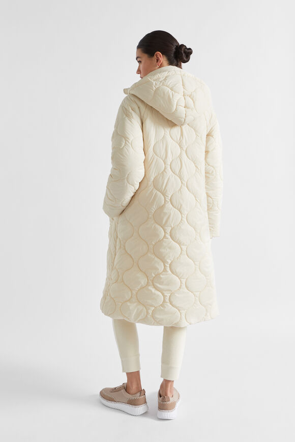 A Line Puffer Jacket  Vanilla Cream  hi-res