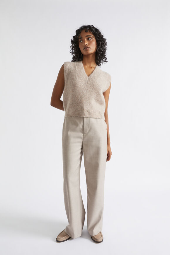 Wool Blend Vest  Light Storm Marle  hi-res