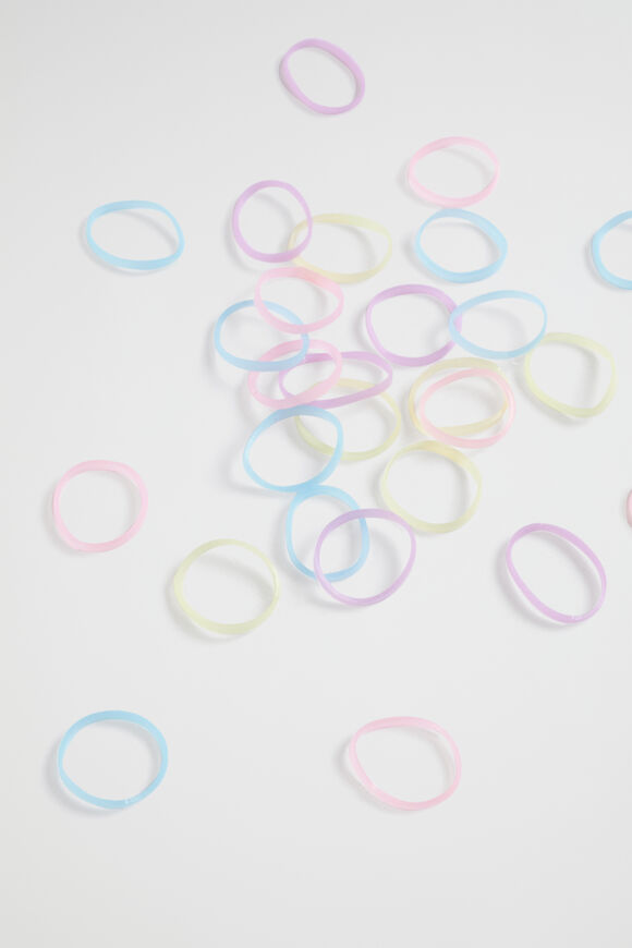 Bunny Rainbow Mini Hair Elastics  Multi  hi-res