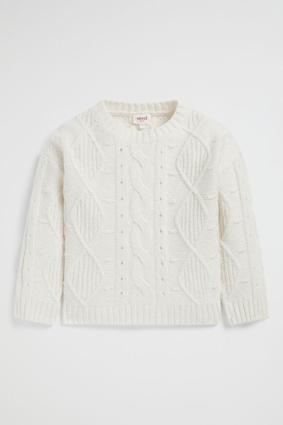 Pompom Cable Knit  Canvas  hi-res