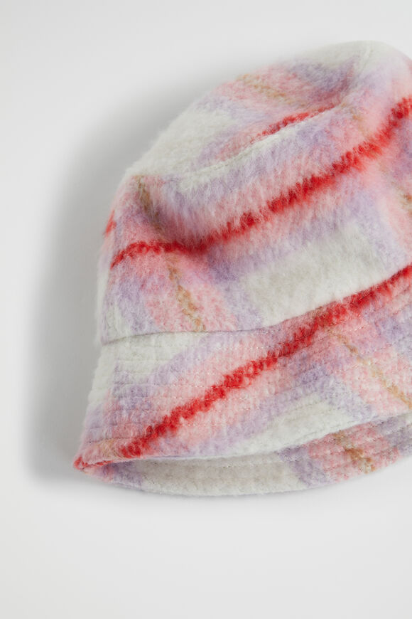 Brushed Check Bucket Hat  Multi  hi-res