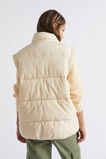 Oversized Puffa Vest  Chai  hi-res
