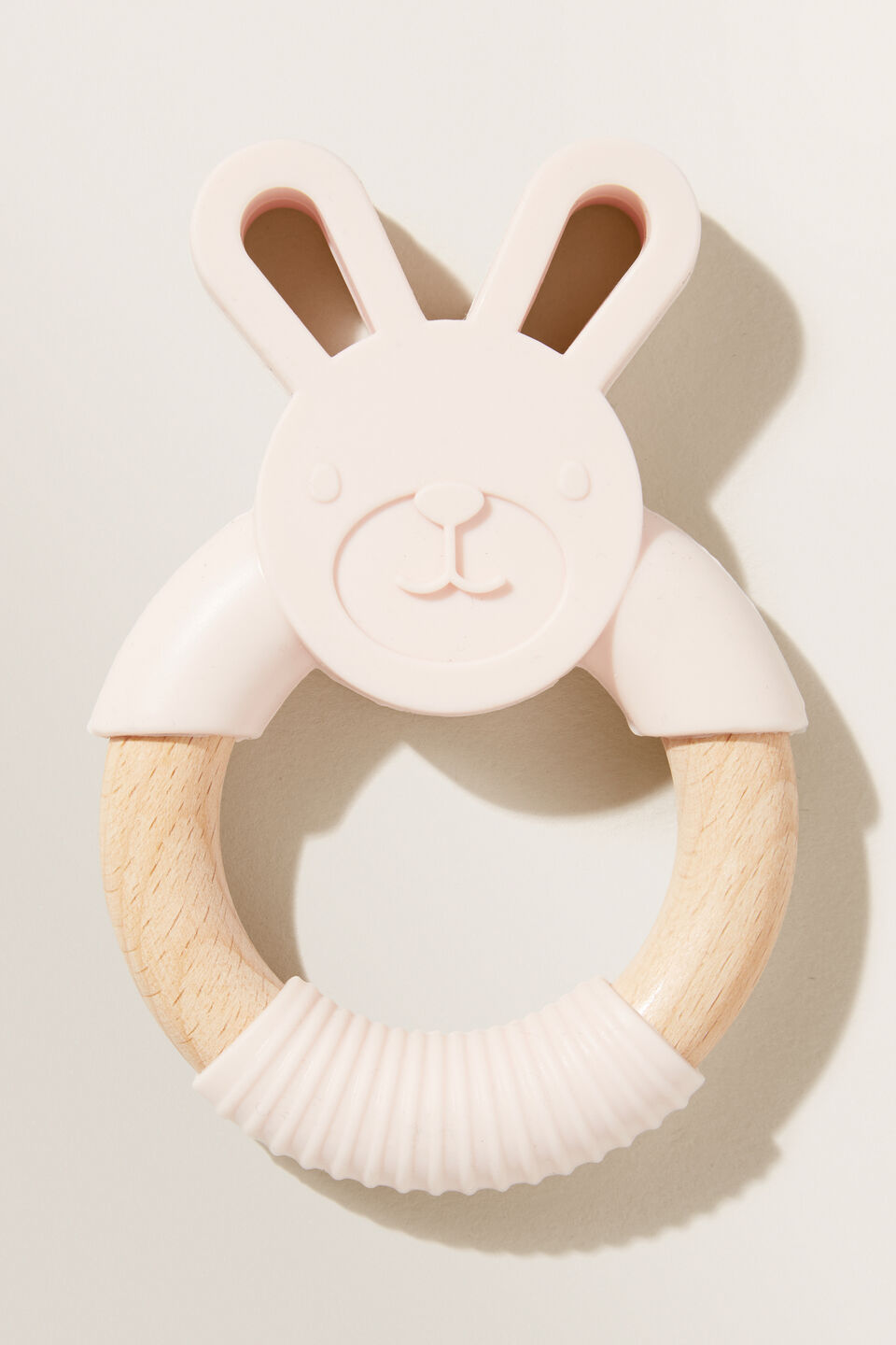 Pink Bunny Teether  Blush