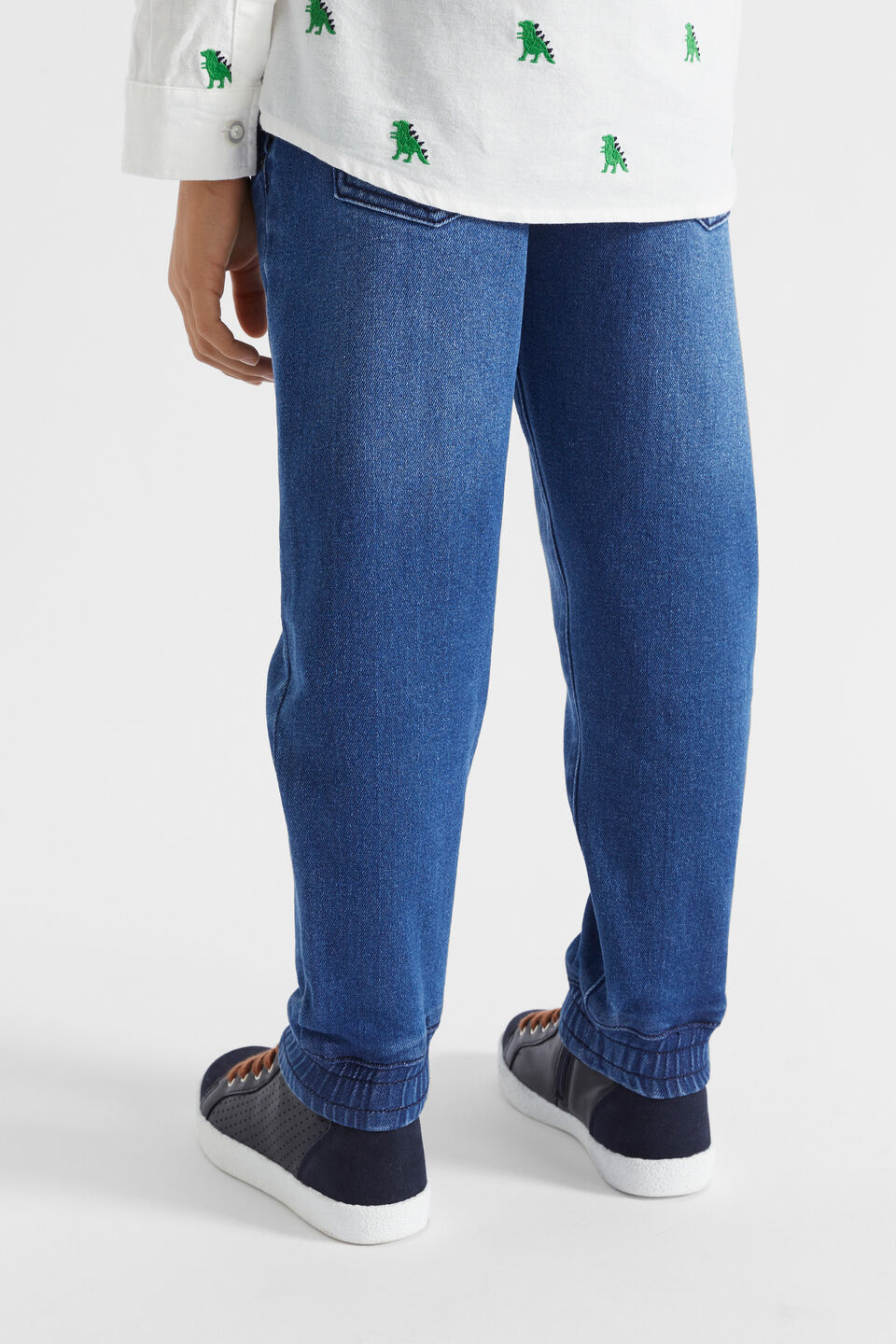 Core Denim Jogger  Mid Wash