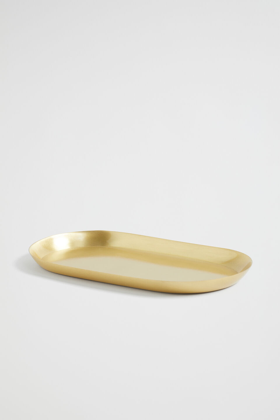 Rae Oval Tray  Brass