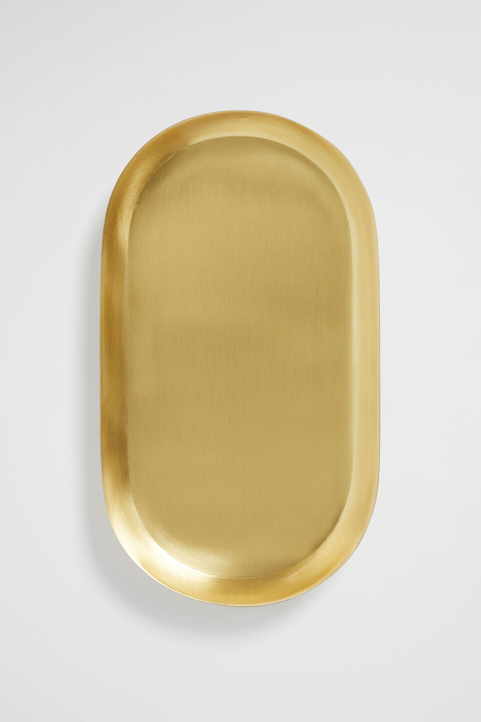 Rae Oval Tray  Brass