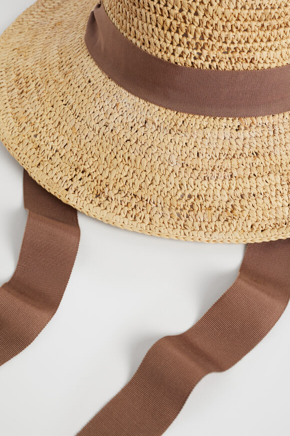 Raffia Bucket Hat  Natural  hi-res
