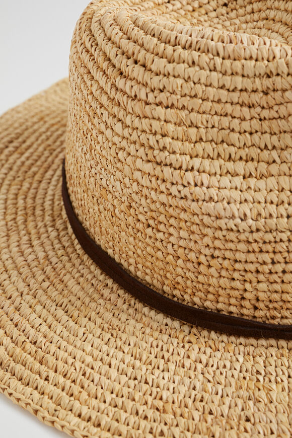 Raffia Fedora  Deep Raisin  hi-res