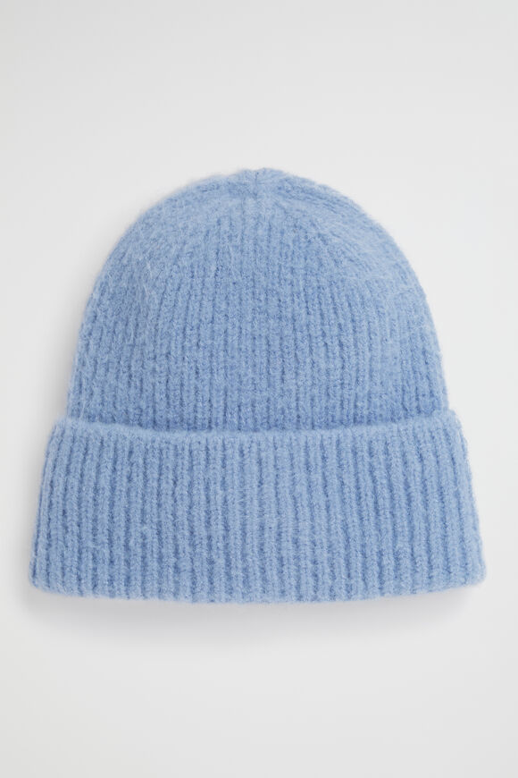 Rib Beanie  Powder Blue  hi-res