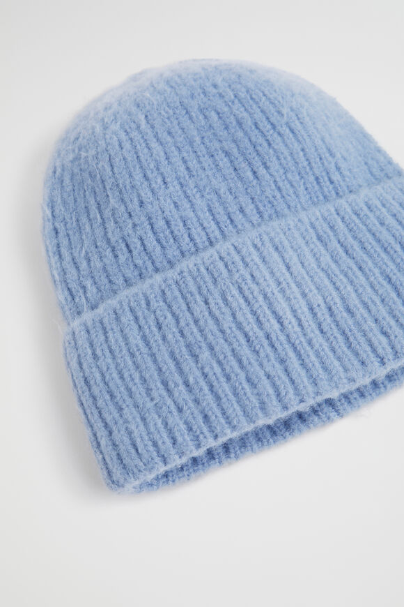 Rib Beanie  Powder Blue  hi-res
