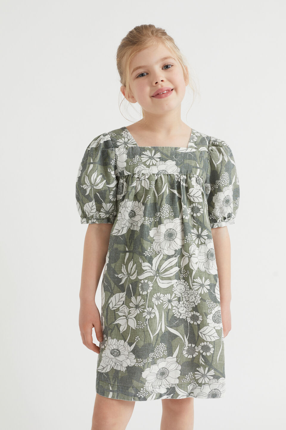 Linen Dress  Eucalyptus