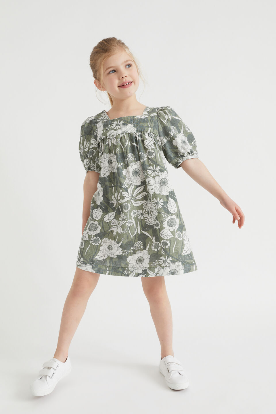 Linen Dress  Eucalyptus