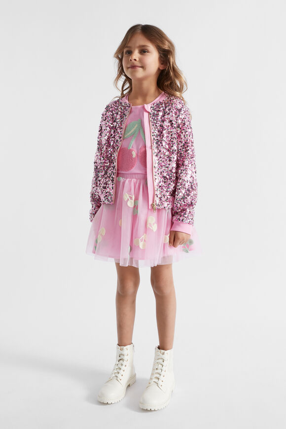 Sequin Bomber  Candy Pink  hi-res