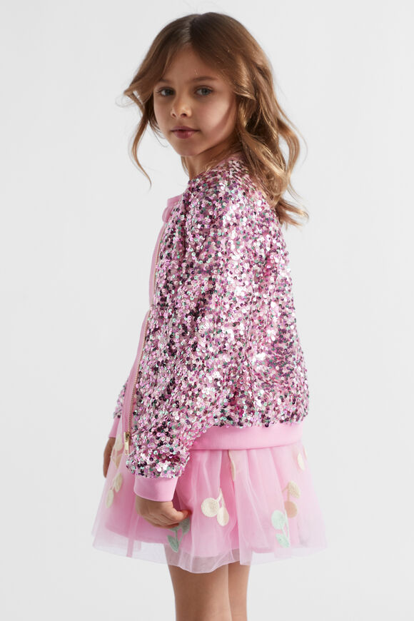 Sequin Bomber  Candy Pink  hi-res
