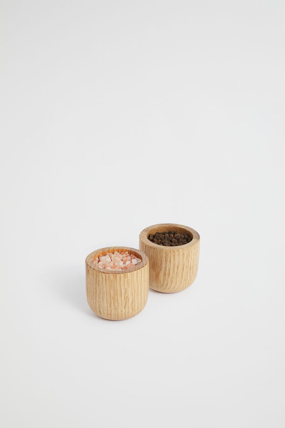 Sandstone Wood Pinch Pots Set Of 2  Sandstone  hi-res