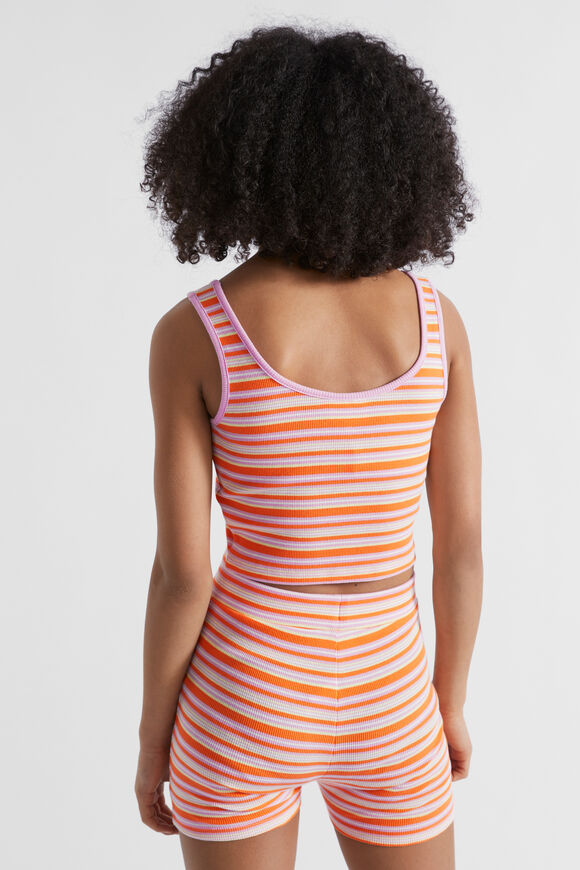 Rib Crop Singlet  Multi  hi-res