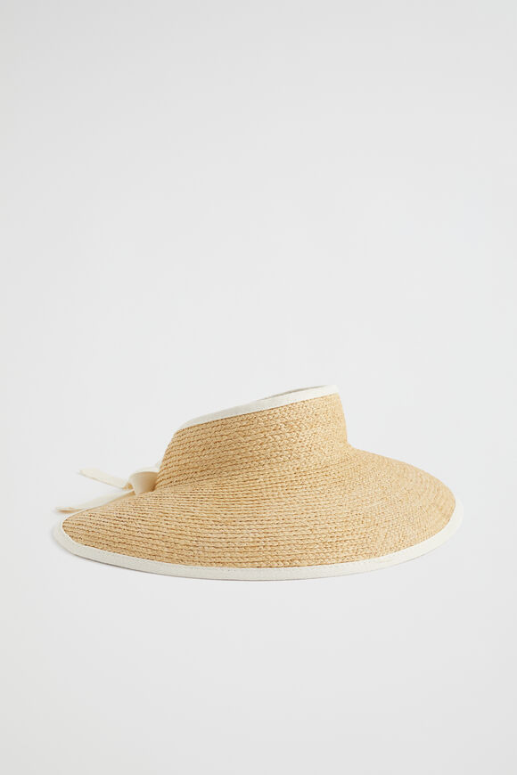 Raffia Visor  Natural  hi-res