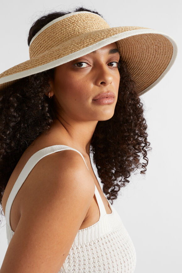 Raffia Visor  Natural  hi-res