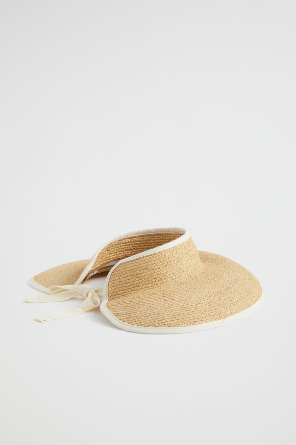 Raffia Visor  Natural  hi-res