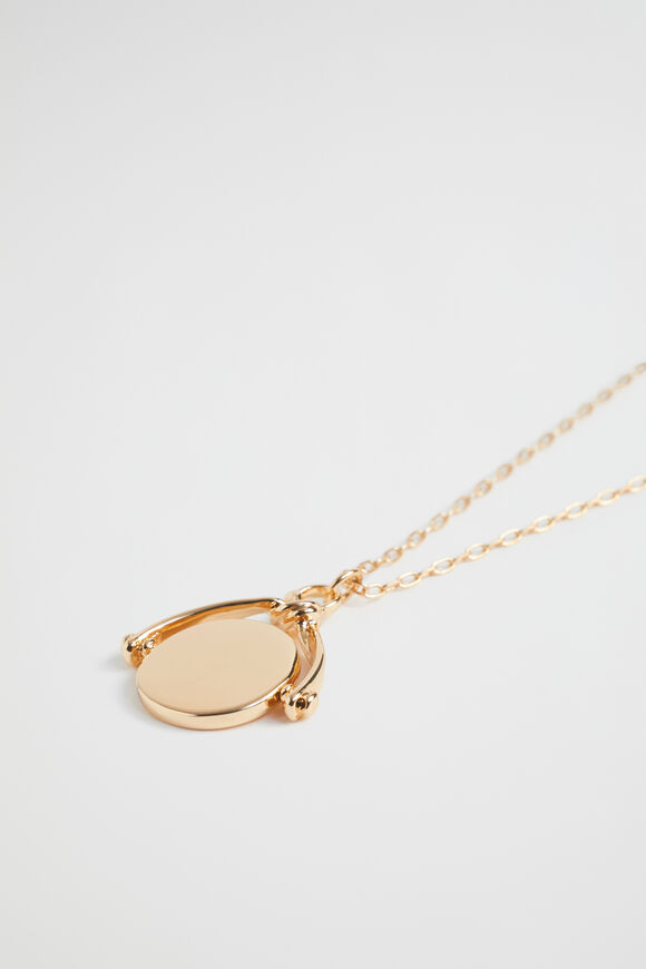 Knot Spinner Necklace  Gold  hi-res