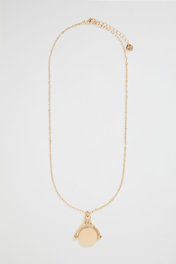 Knot Spinner Necklace  Gold  hi-res