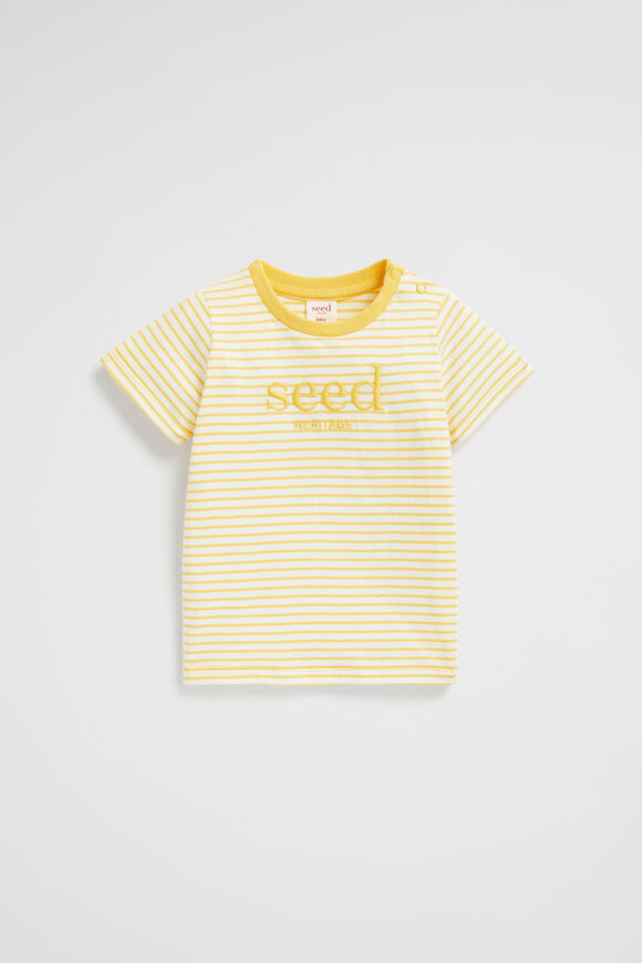 Core Logo Tee  Sunshine Stripe  hi-res