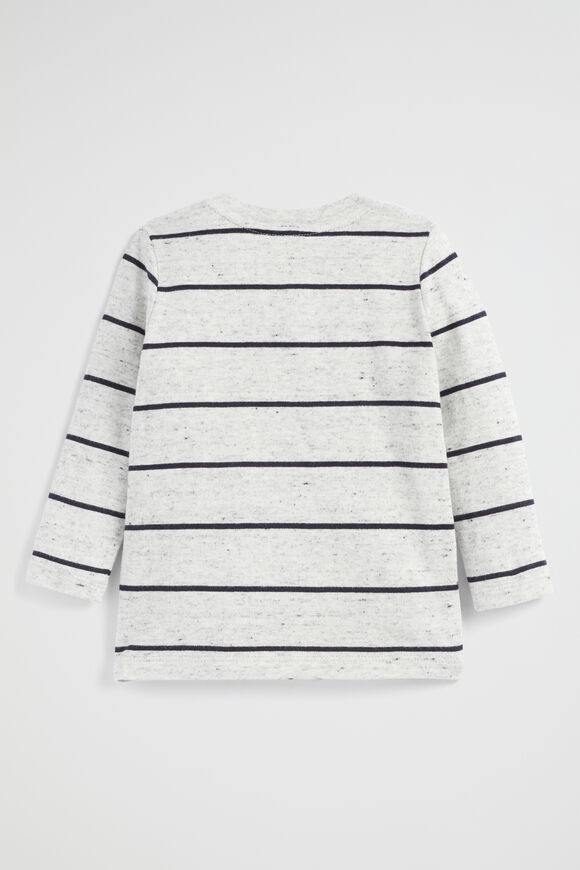 Core Logo Rugby Tee  Cloudy Marle  hi-res