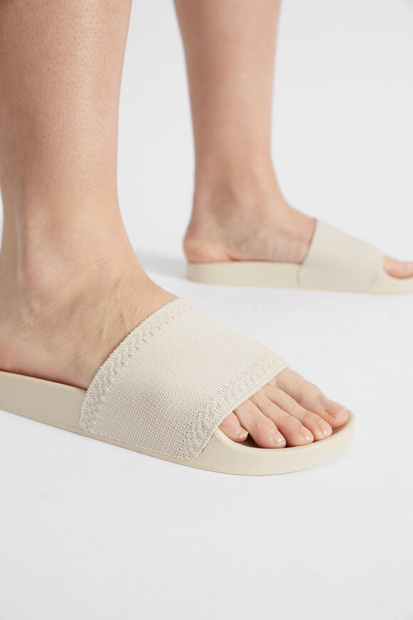 Seed Knit Pool Slide  Sand  hi-res