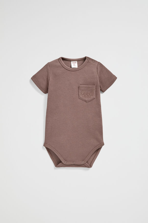 Logo Rib Bodysuit  Teddy  hi-res