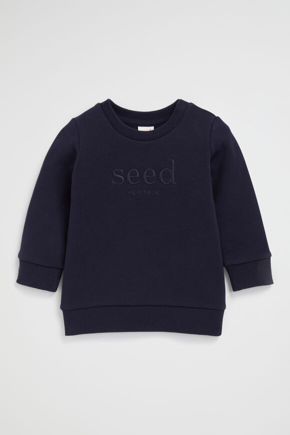 Core Logo Sweat  Midnight Blue  hi-res
