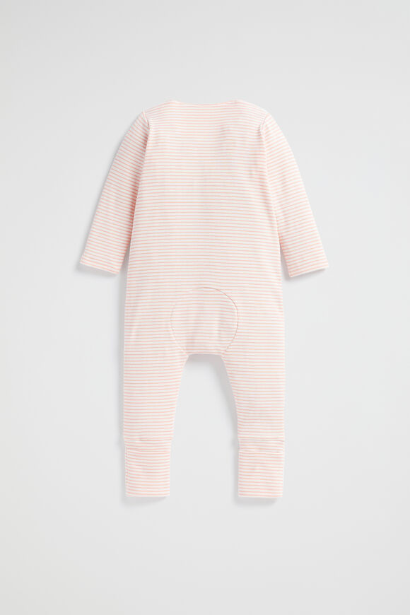 Core Logo Zipsuit  Bright Peach  hi-res