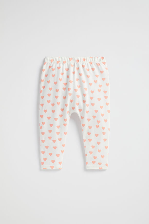 Hearts Legging  Bright Peach  hi-res