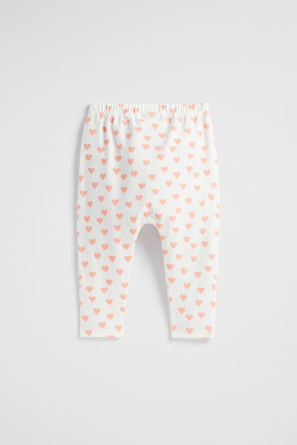 Hearts Legging  Bright Peach  hi-res