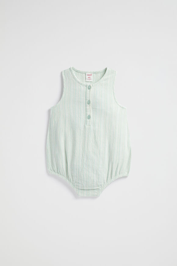 Stripe Romper  Seaspray  hi-res