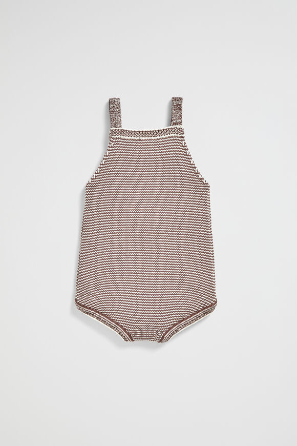 Mono Knit Romper  Teddy  hi-res