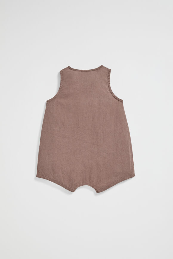 Linen Romper  Teddy  hi-res