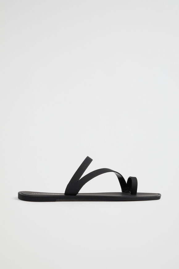 Asymmetric Jelly Slide  Black  hi-res