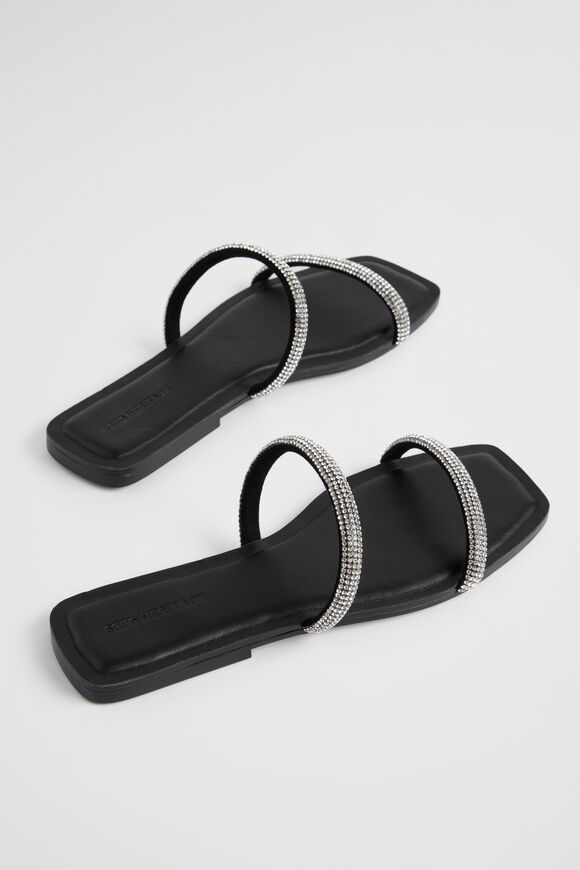 Natasha Diamante Slide  Black  hi-res
