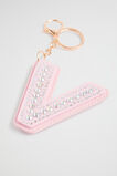 Jewel Initial Keyring  V  hi-res
