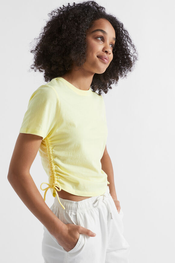Side Tie Tee  Lemonade  hi-res