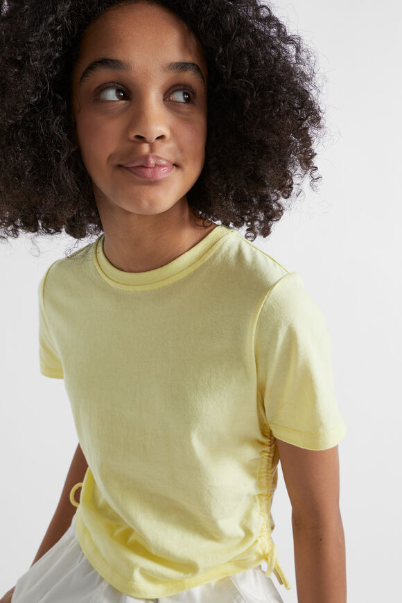 Side Tie Tee  Lemonade  hi-res